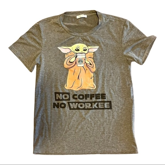 Baby Yoda Starbucks T-Shirt Size S - Picture 1 of 4